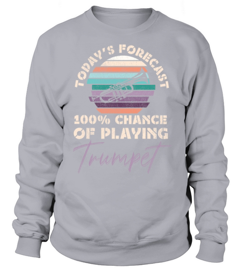 Trumpet Player Vintage Retro Sweatshirt Unisex
