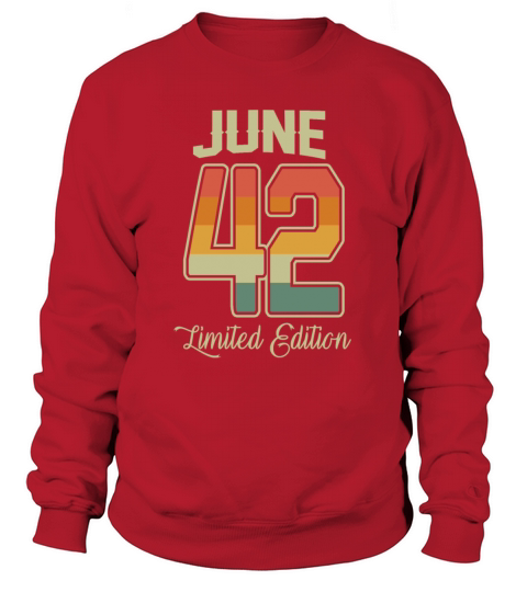 Vintage 80th Birthday June 1942 Sports Gift Sweatshirt Unisex