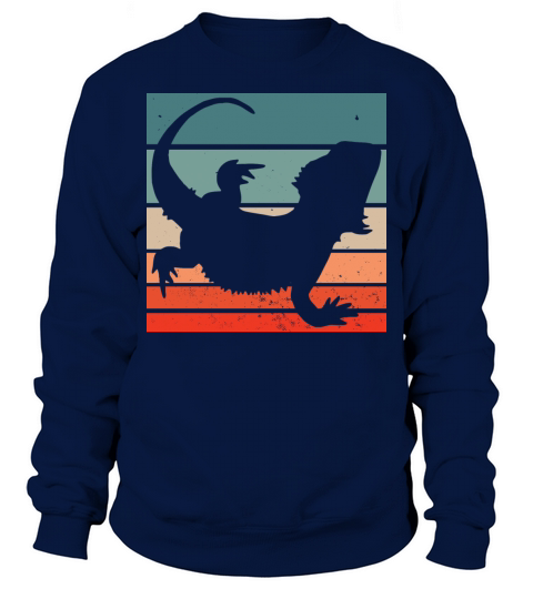 Vintage Retro Bearded Dragon Sweatshirt Unisex