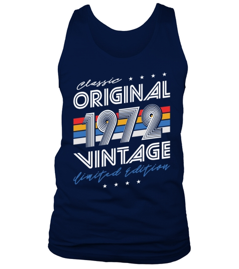 50th birthday vintage 1972 classic original 1972 Tank Top Unisex