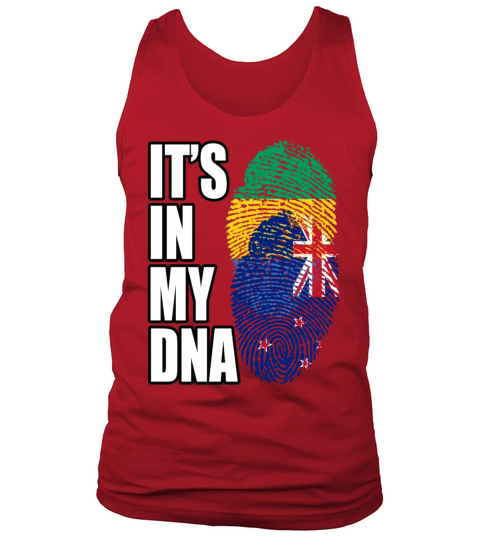 Gambian And New Zealand Mix Heritage DNA Flag Tank Top Unisex