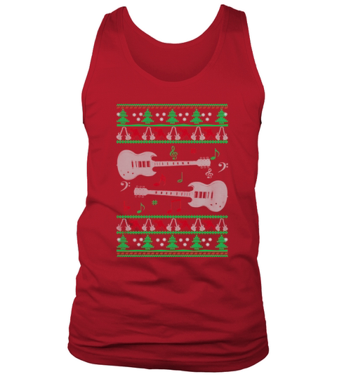 Guitar Christmas T shirt Tank Top Unisex