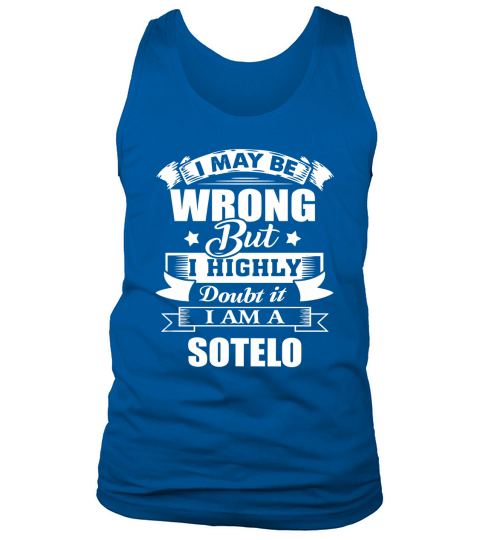 im SOTELO, i may be wrong but i highly doubt it. Tank Top Unisex