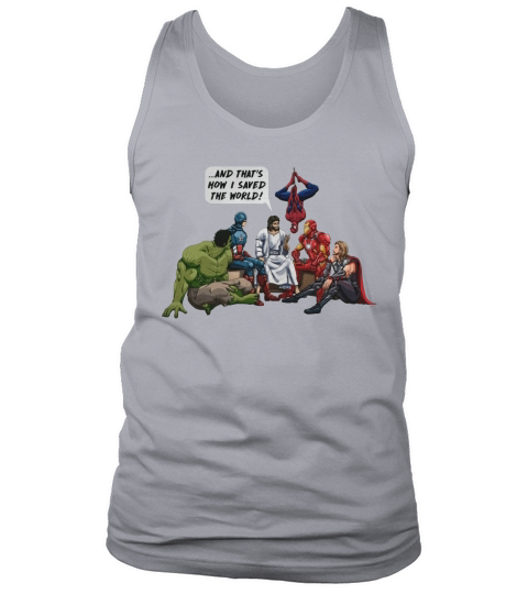 JESUS AND SUPERHEROES Tank Top Unisex