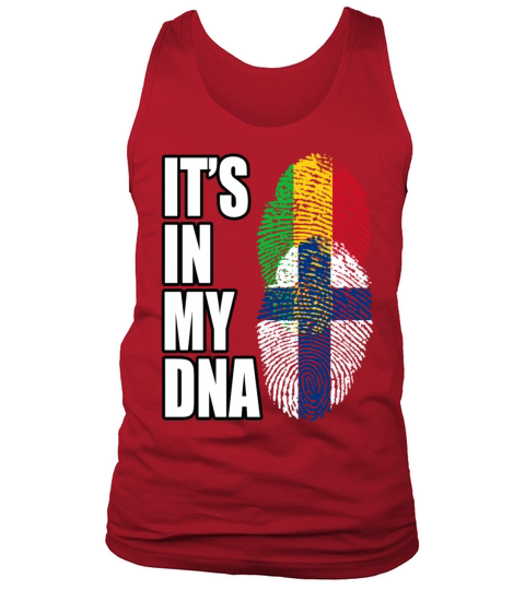 Malian And Finland Mix Heritage DNA Flag Tank Top Unisex