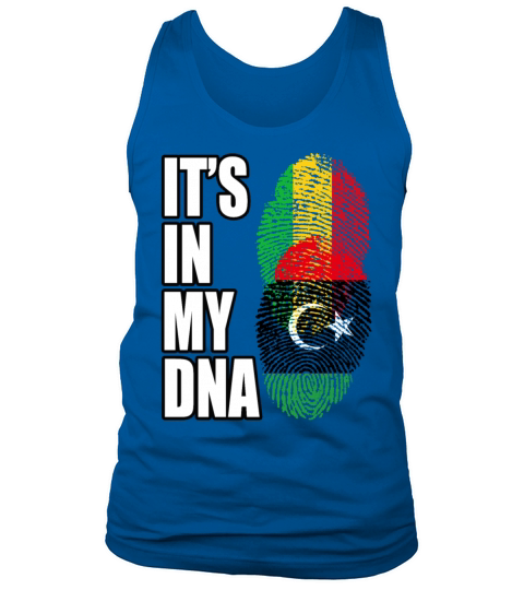 Malian And Libyan Mix Heritage DNA Flag Tank Top Unisex