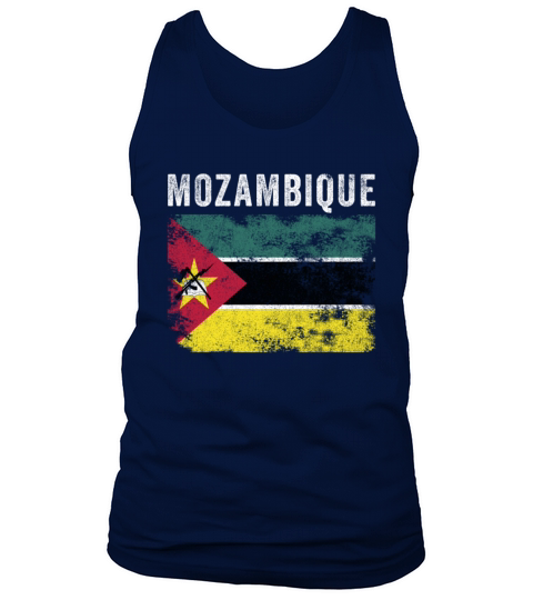 Mozambique Flag Vintage Mozambican Flag Tank Top Unisex