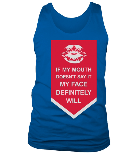 my face definitely will Tank Top Unisex