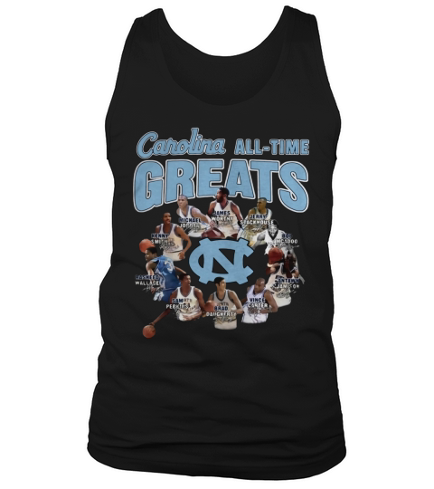 North Carolina Tar Heels all time greats signatures shirt Tank Top Unisex