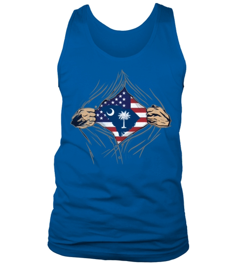 Rip Reveal America State Flag South Carolina Tank Top Unisex
