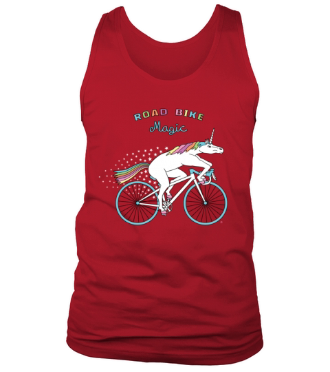 Road Bike Magic Unicorn Outline - Coffee Mug (colored) Tank Top Unisex