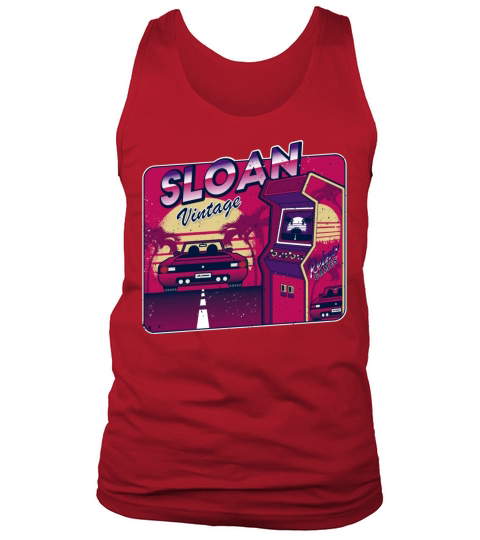 Sloan Funny Personalized Vintage Gamer 80s 90s Tank Top Unisex