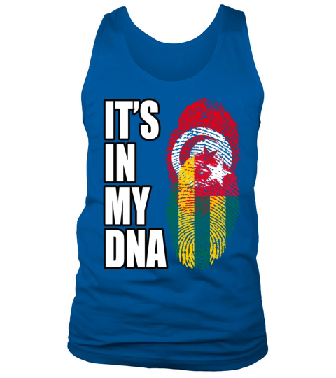 Tunisian And Togolese Mix Heritage DNA Flag Tank Top Unisex