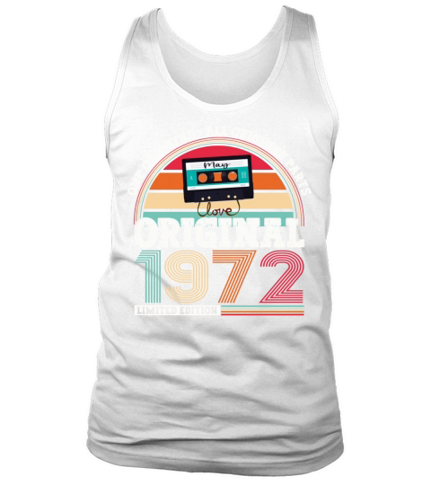 Vintage 1972 Original Since May 50th Birthday Gift Tank Top Unisex