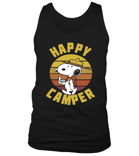 Vintage Peanuts Snoopy Happy Camper Tank Top Unisex