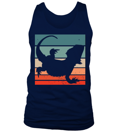 Vintage Retro Bearded Dragon Tank Top Unisex