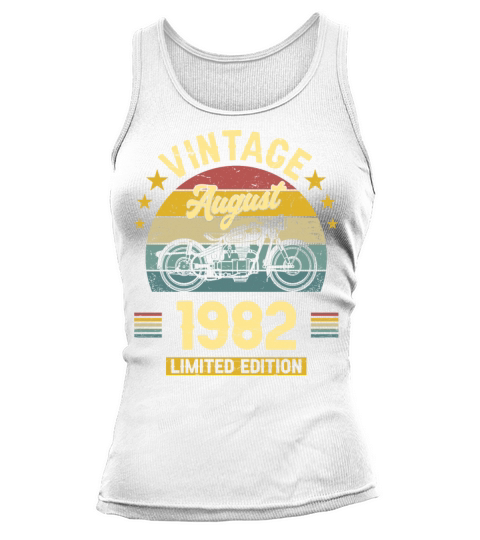 August 1982 40 Years Old Vintage 40th Birthday Tank top Woman