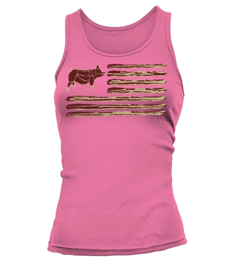 Bacon Flag Pig Vintage Tank top Woman