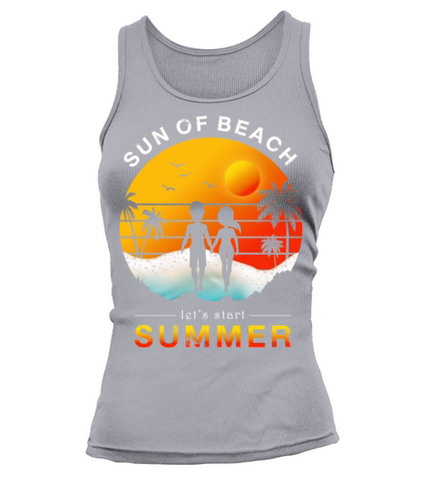 beach walk sunny T-shirt Tank top Woman