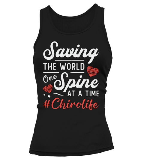 Chiropractor Saving The World Spine Chiropractic Tank top Woman