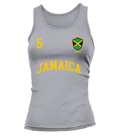 Jamaica Shirt Number 5 Soccer Team Sports Jamaican Flag Shirt, hoodie, tank top Tank top Woman