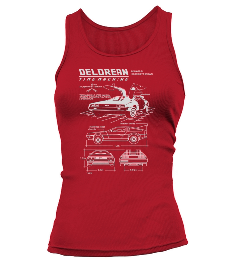 Limited Edition Delorean Tshirt Tank top Woman