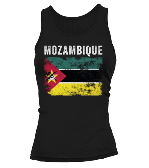 Mozambique Flag Vintage Mozambican Flag Tank top Woman