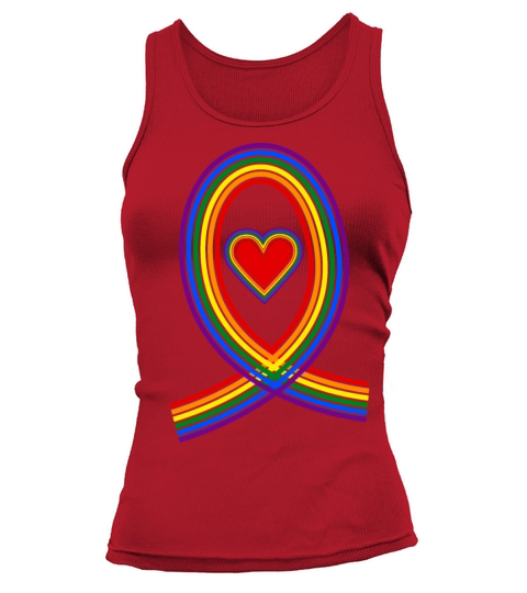 Pride heart LGBT Tank top Woman