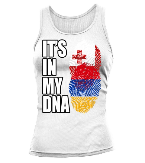 Tongan And Armenian Mix Heritage DNA Flag Tank top Woman