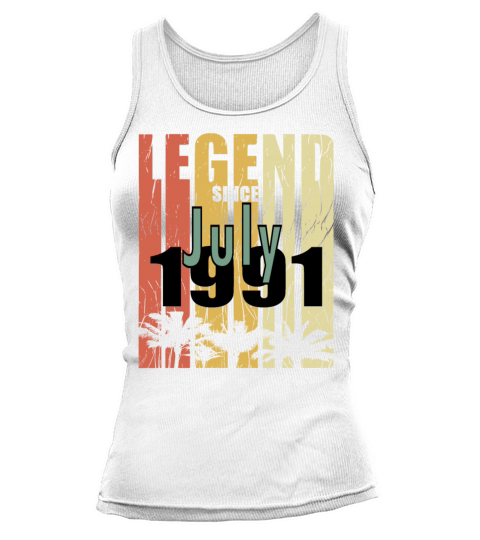 Vintage gift idea born July 1991 Tank top Woman