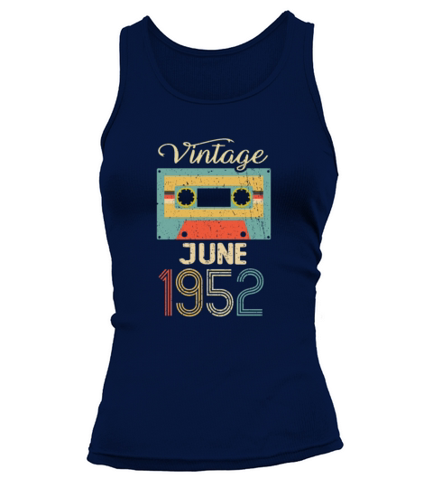 Vintage June 1952 70th Birthday 70 Year Gift Tank top Woman