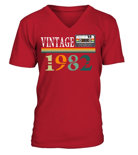 1982 Vintage Vintage Retro Birthday Gift V-Neck T-shirt