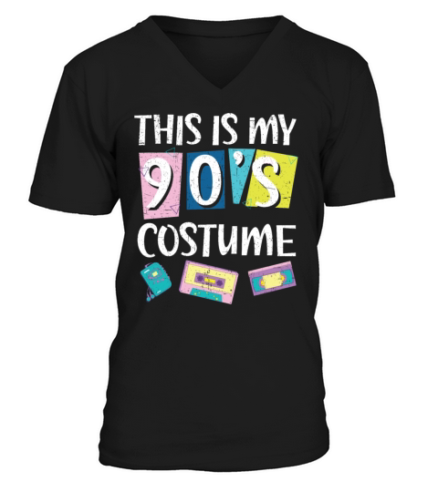 90s Vibe 1990 Vintage Nineties This Is My 90s V-Neck T-shirt