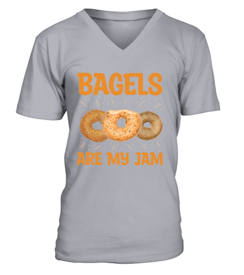 Bagels are my jam Quote for a Bagel Maker V-Neck T-shirt