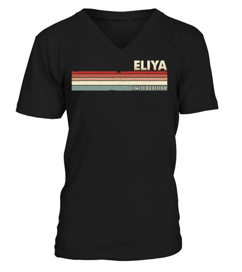 Eliya Funny Retro Vintage Name Surname 80s 90s V-Neck T-shirt