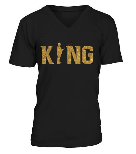 Fishing Shirt Fishing KING V-Neck T-shirt