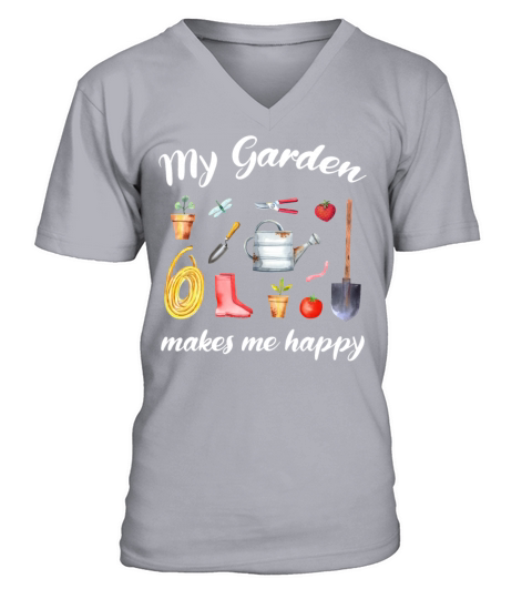 Garden Quote Hobby Gardener Gift Idea V-Neck T-shirt