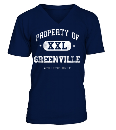 Greenville XXL Property of Athletic Department V-Neck T-shirt