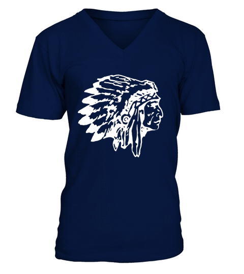 Mens Native American indian chief t shirt V-Neck T-shirt