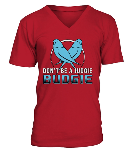 Parakeet Lover Judgie Budgie Budgerigar Pet Bird V-Neck T-shirt