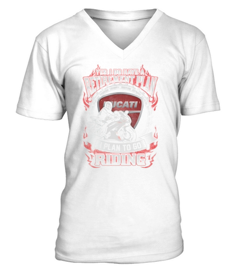 RETIREMENT PLANT DUCATI V-Neck T-shirt