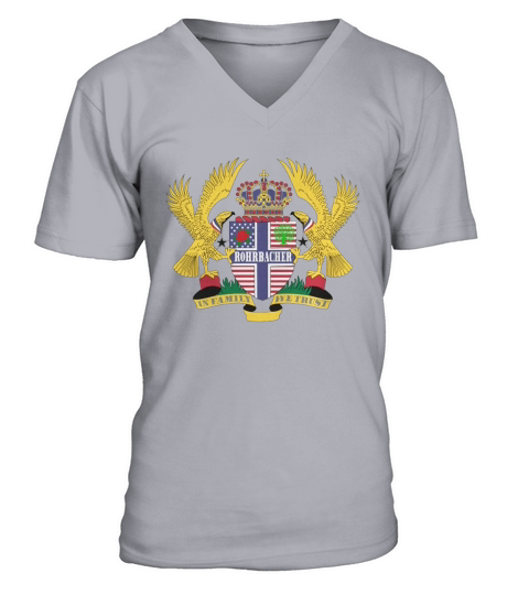 Rohrbacher Family Crest For American People - Rohrbacher Family T-Shirt, Hoodie, Sweatshirt V-Neck T-shirt