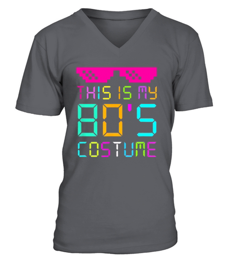 This Is My 80s Costume Fancy Dress Party Idea Halloween shirt V-Neck T-shirt
