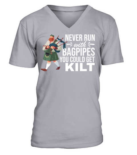 Traditional Kilt Wearing Quote For A Kilt Guy V-Neck T-shirt