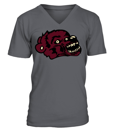 undead face head zombie blood horror halloween sca V-Neck T-shirt
