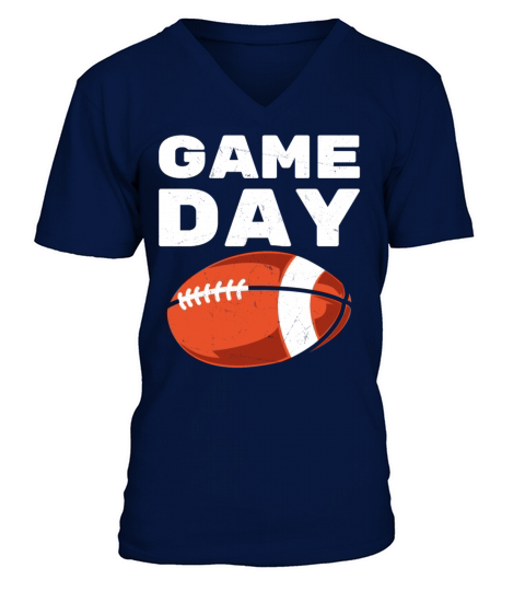 Vintage American Football Game Day V-Neck T-shirt