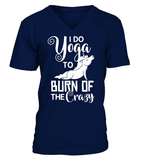 Yoga Unicorn Beginner Workout Quotes Meditation V-Neck T-shirt