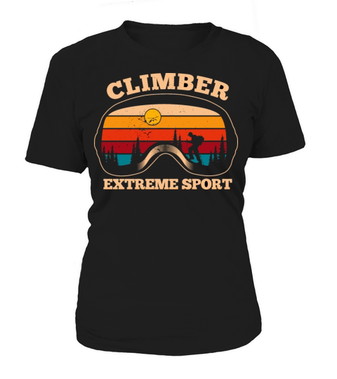 Climber Pine Extreme Sport Retro Style Vintage Women's T-Shirt