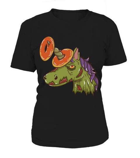 CREEPY HALLOWEEN ZOMBIE UNICORN WITH Women's T-Shirt