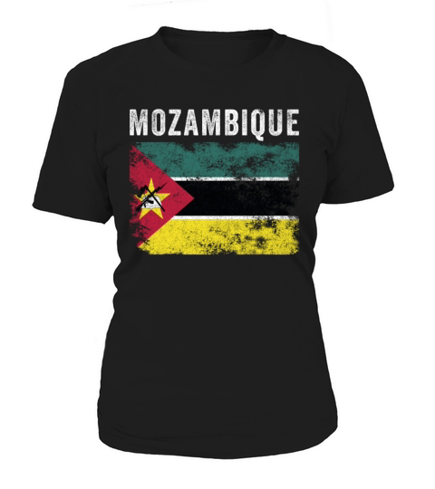 Mozambique Flag Vintage Mozambican Flag Women's T-Shirt